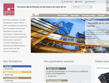 Tablet Screenshot of formation-architecte.com
